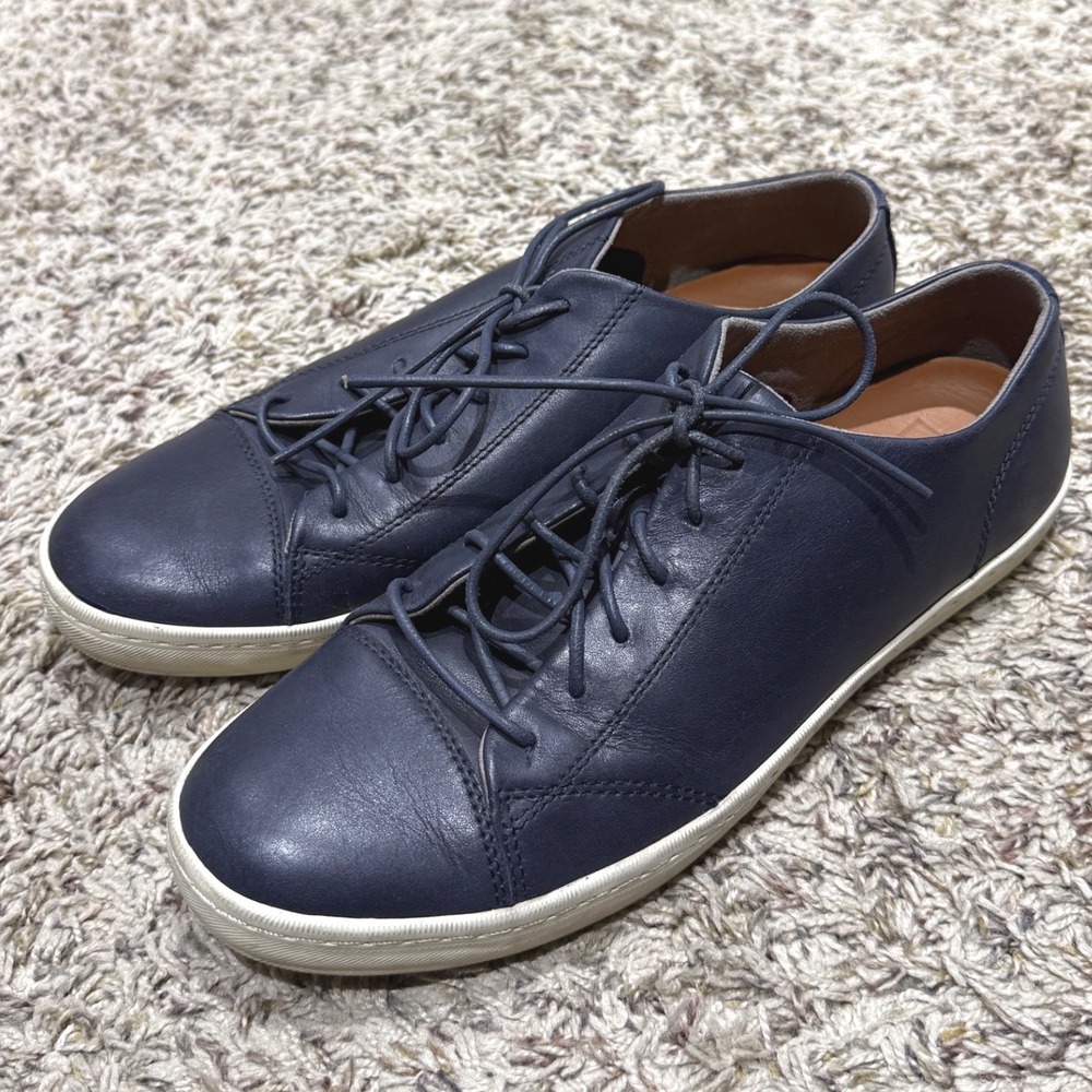 Cole Haan Mens GrandPro Rally Navy Blue Leather Low Top Sneakers‎ C31752